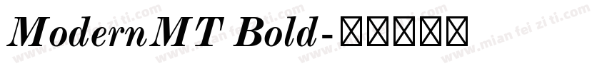ModernMT Bold字体转换